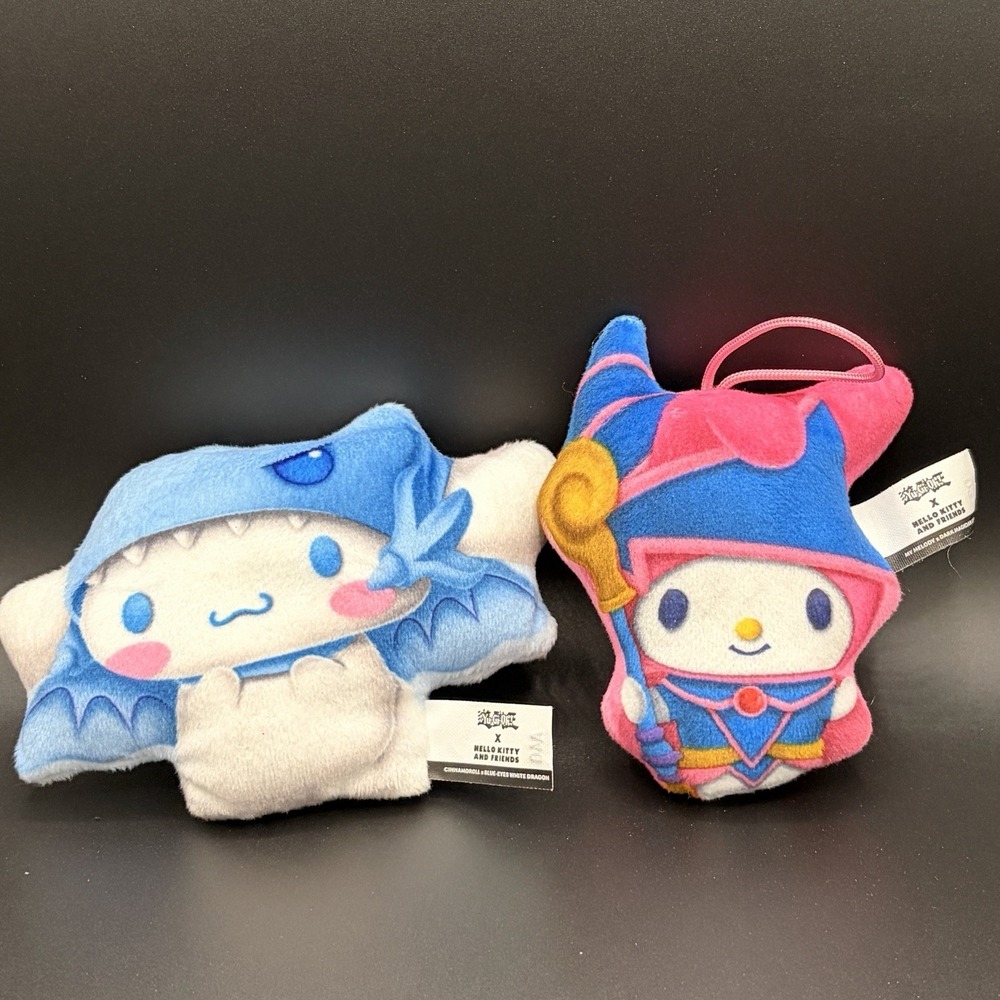 Yu-Gi-Oh x Hello Kitty Cinnamoroll & My Melody Plush Set McDonald's 2024 3"